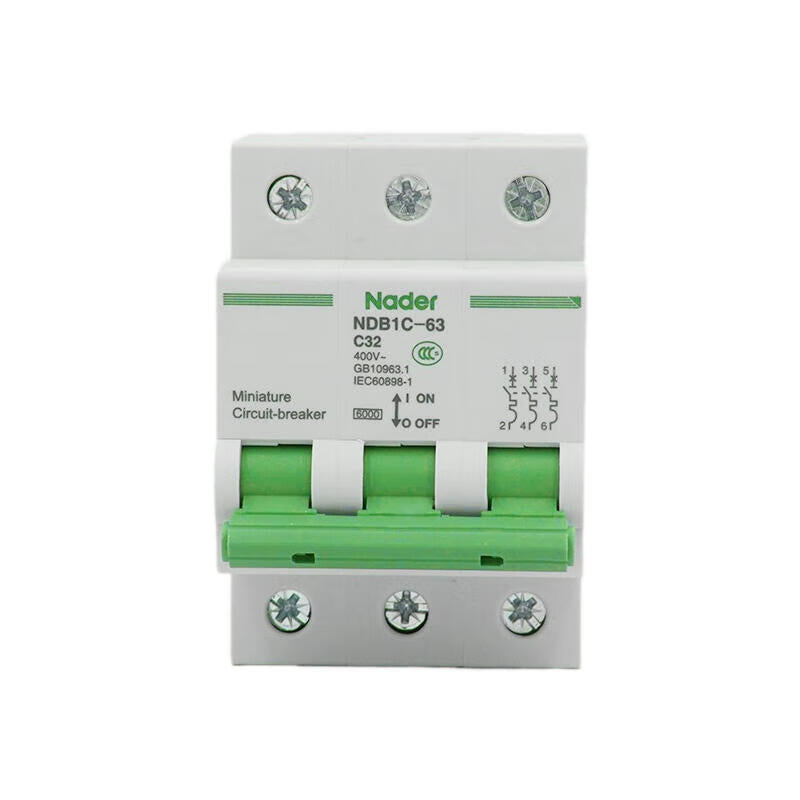 Nader Liangxin 32A 3P Circuit Breaker Type C 6kA NDB1C-63C/32A/3P