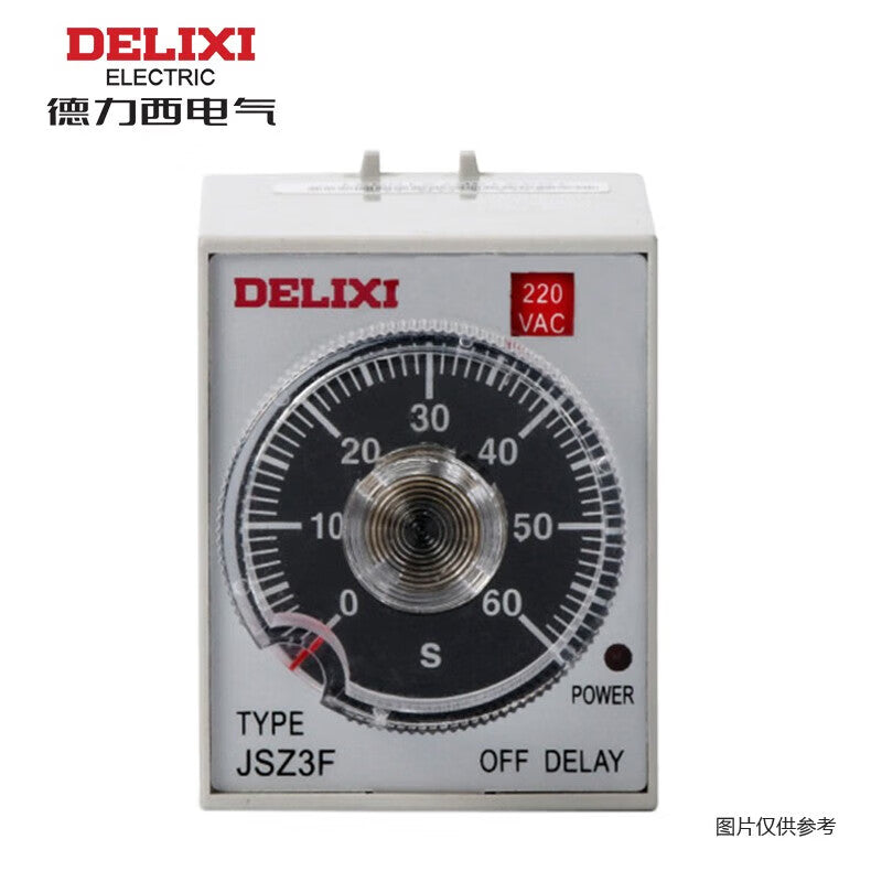 Delixi JSZ3F60S220 3A 220VAC Relay Time Delay 1s-60s