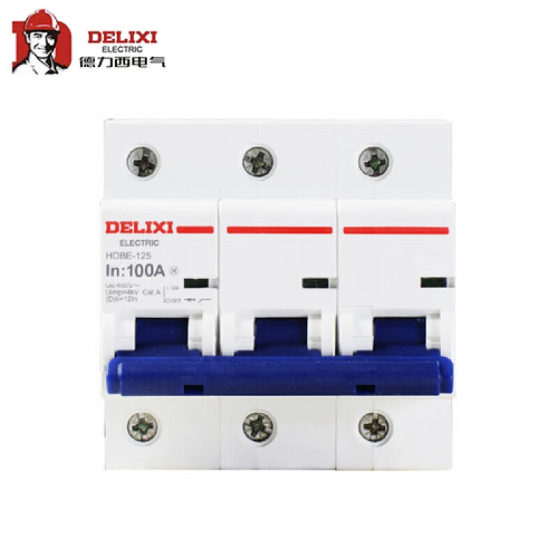 Delixi Electric HDBE-125 3P D Type 63A Circuit Breaker