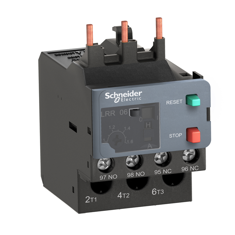 Schneider Electric EasyPact TVR thermal overload relay, set current 1-1.6A; LRR06N