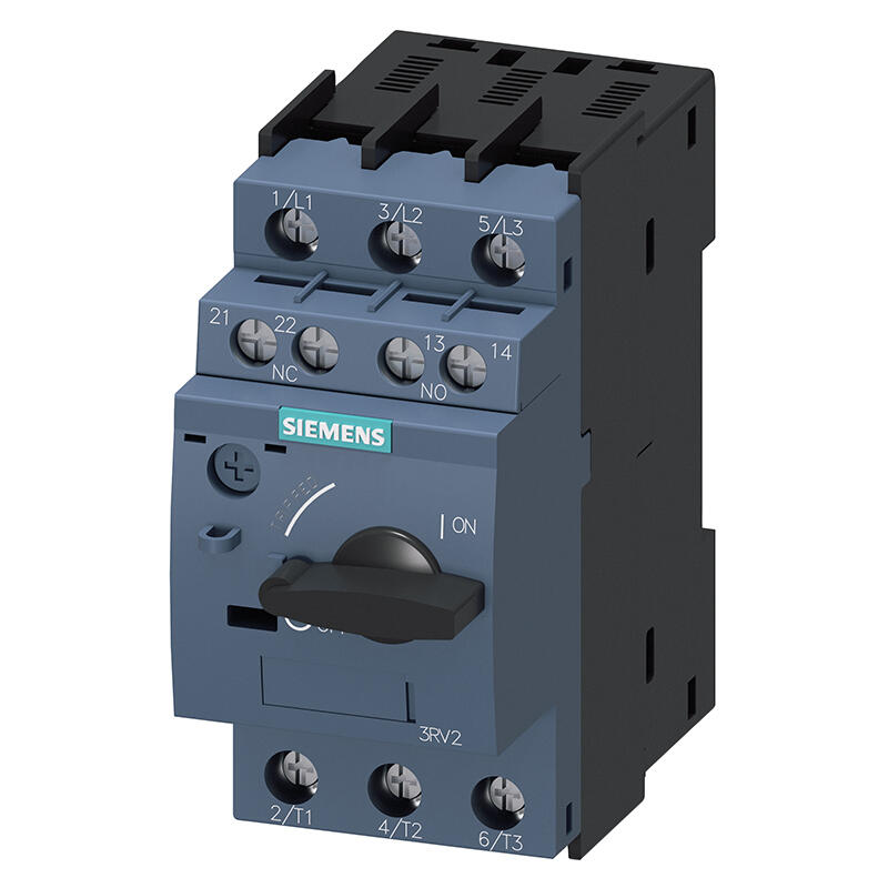Автоматический выключатель Siemens для защиты двигателя, конструктивный размер S0 для защиты двигателя, класс 10, расцепитель A 13-20A, расцепитель N 260A, горизонтальный вспомогательный выключатель 1NO+1NC; 3RV20214BA15