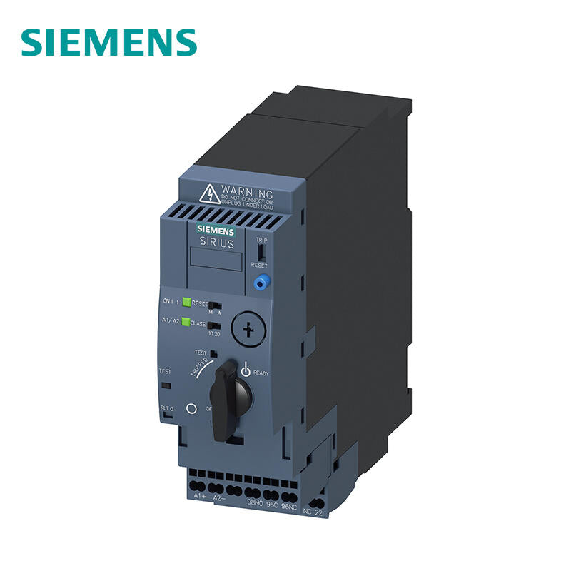 Siemens direct starter, 690V, AC/DC24V, 0.32-1.25A Main circuit interface: pluggable, no terminal Auxiliary circuit interface: spring type interface; 3RA61202BB33