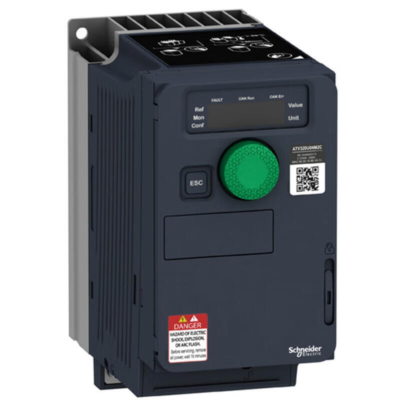 Schneider Electric single-phase inverter, compact; ATV320 2.2kW 220V single phase