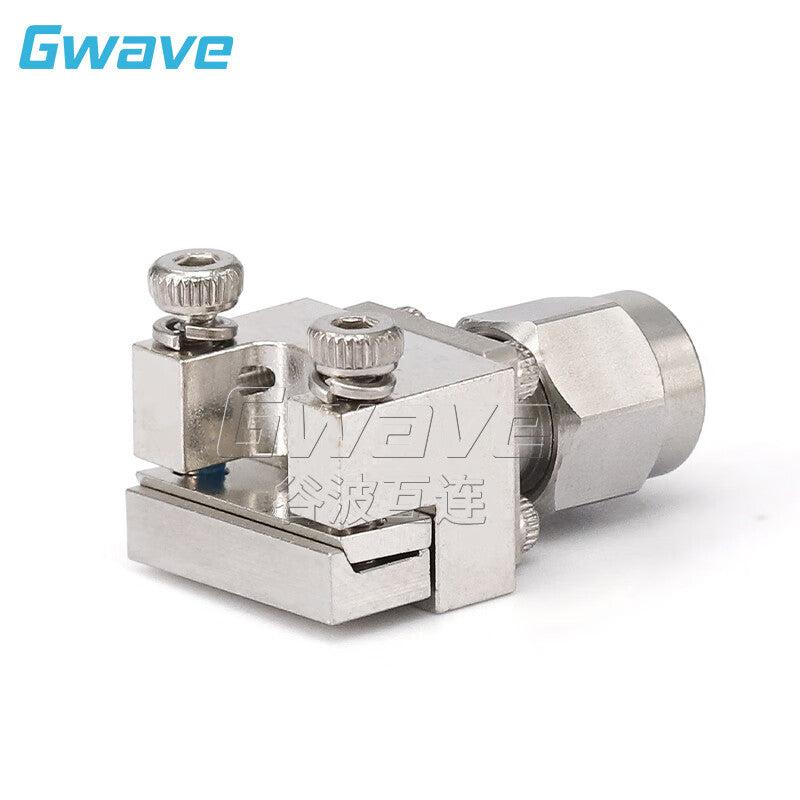 GWAVE 2.92mm Male Microwave RF Dual-Hole Flange Connector with 9.5mm Hole Pitch, 40G PCB Board Solderless Connector 2.92-JFD0851