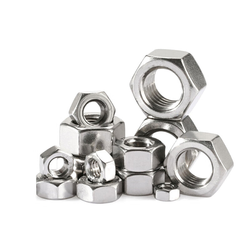 Deqi 304 Stainless Steel Hex Nuts, External Hex Nuts, M1.6 (10 pieces)