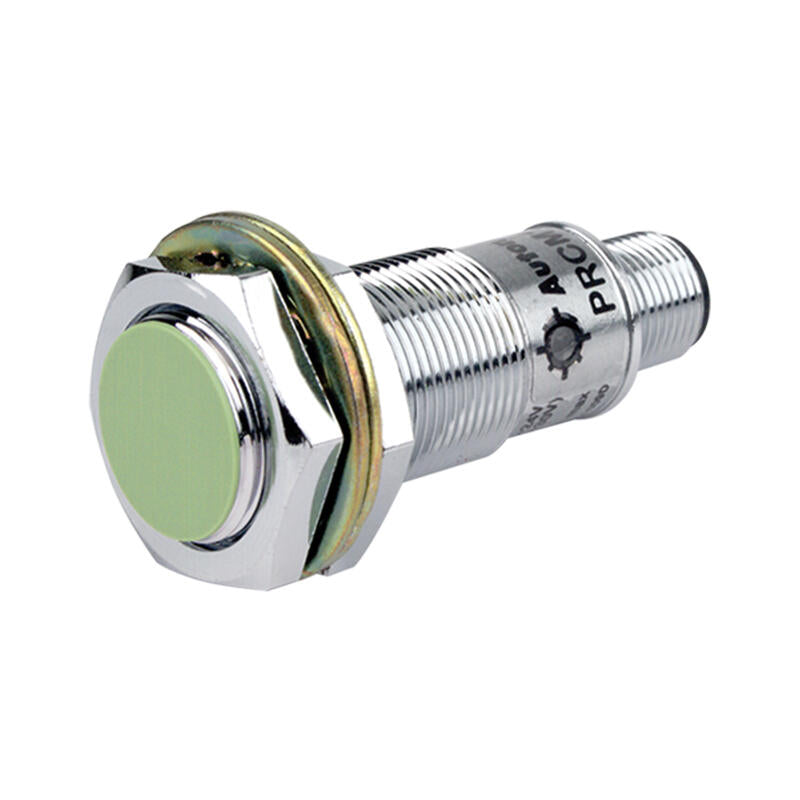 Autonics inductive cylindrical proximity switch 2-wire M12 connector detection distance 5mm; PRCMT18-5DO