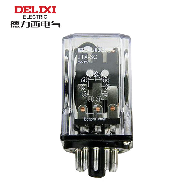 Delixi JTX small 10A 3NO+3NC without light 36VAC JTX3C intermediate relay