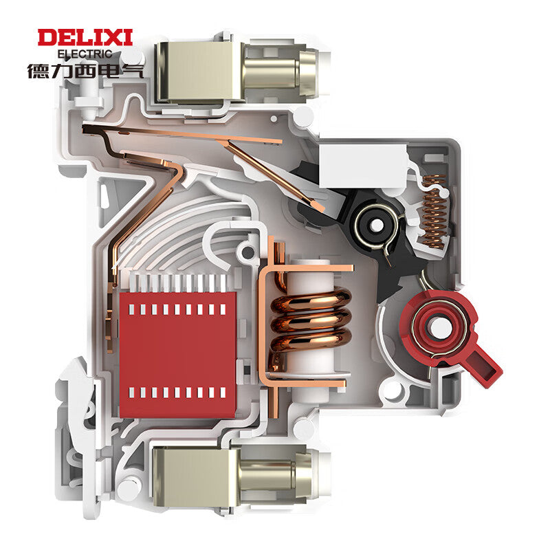 Delixi air switch small circuit breaker with leakage protection DZ47sLES upper incoming line 2P D type 32A 300mA
