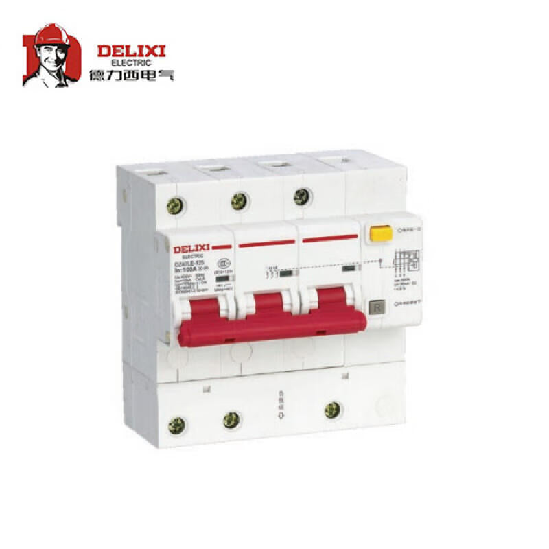 Delixi DZ47LE-125 3P 100A Electric Leakage Circuit Breaker