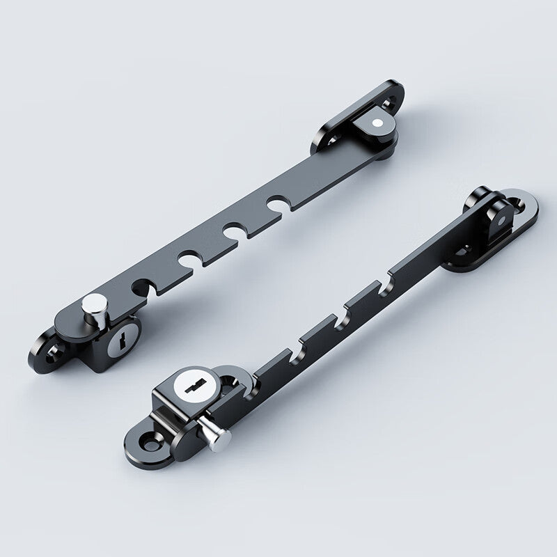 Tinghui Window Limiter, Plastic Steel and Aluminum Alloy Child Safety Lock, Door and Window Windproof Bracket Fixer, Hook Lock XWQ01