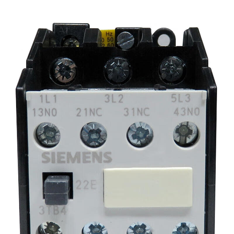 Siemens contactor AC50HZ, 220V 9A 4kW auxiliary contacts: 2 normally open contacts + 2 normally closed contacts, specification 0 threaded connection; 3TB40220XM0