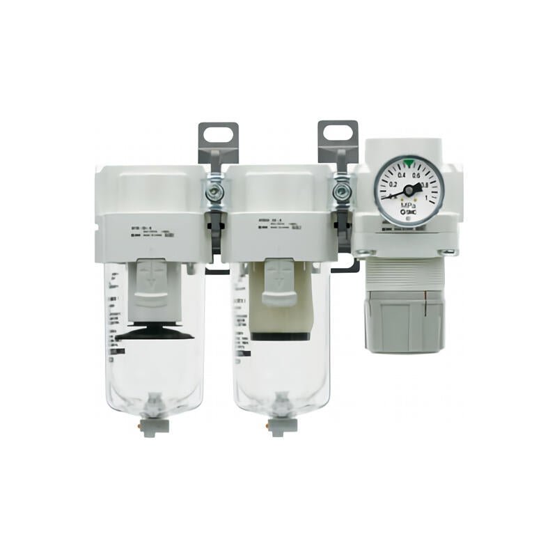 SMC air combination components, air filter + oil mist separator + pressure reducing valve; AC20C-02G-A