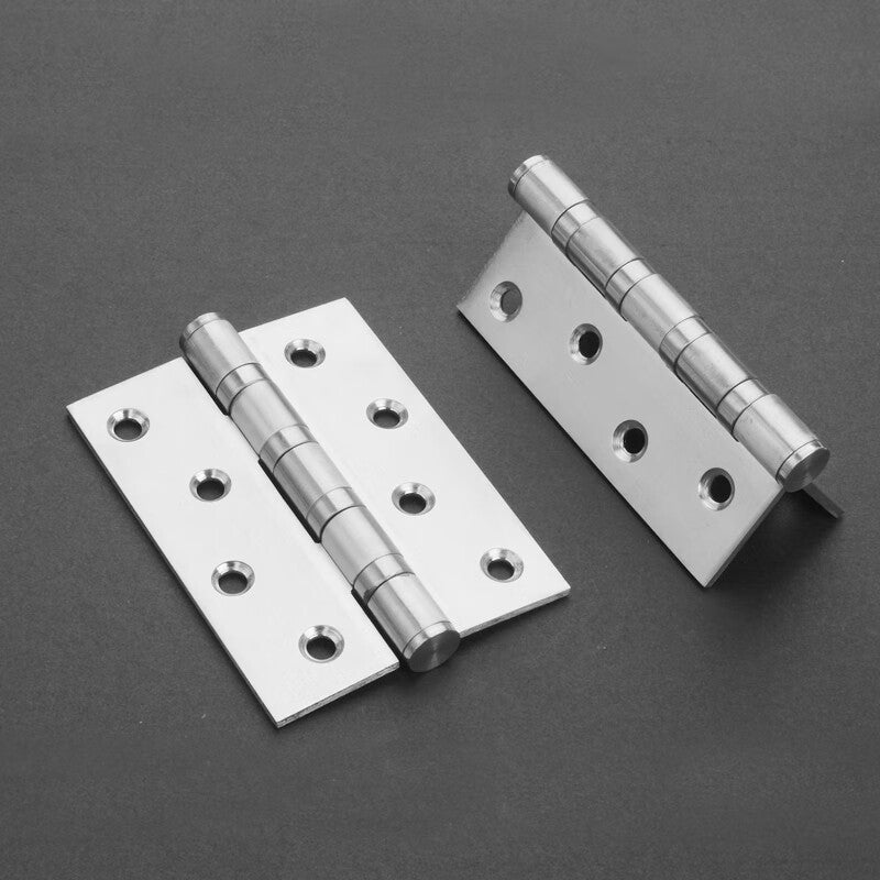 Deqi Stainless Steel Hinges, Bearing Hinges, Wooden Door Hinges, Thickened, 5 inch * 3 * 2.5 (2-pack)