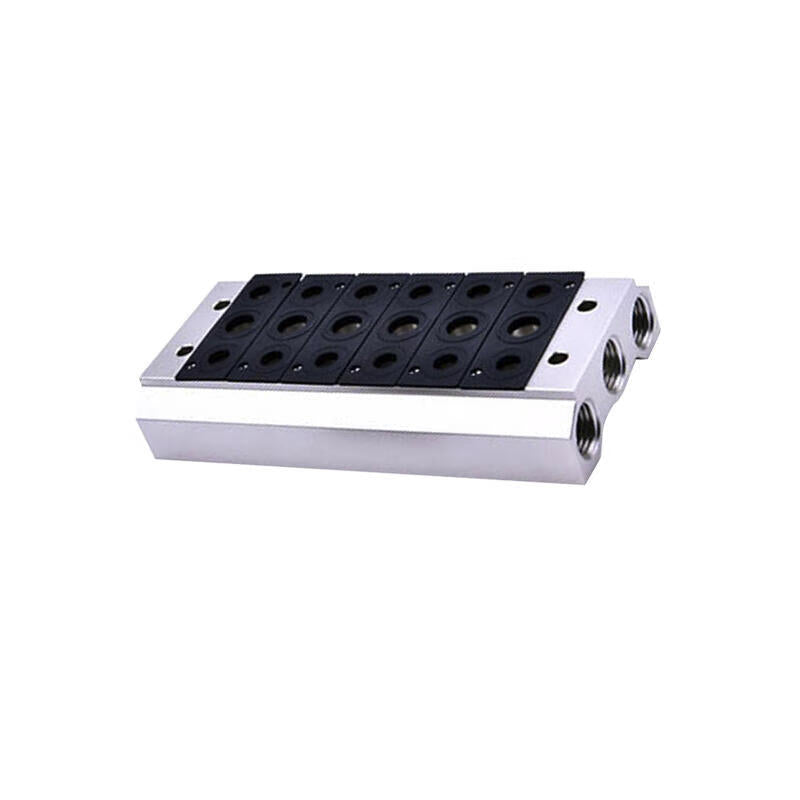 16-Piece Set of AirTAC 6V100M16F Solenoid Valve Base for Pressure Control and Flow Regulation