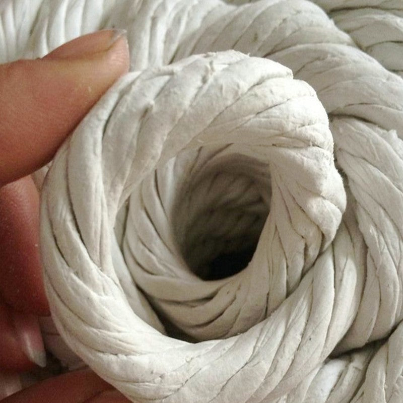 XINHENGDA (Xinhengda) Dust-free asbestos twisted rope, furnace door sealing asbestos rope, round braided rope, square rope, high temperature resistant asbestos braided rope, asbestos fiber rope, diameter 8mm, 5kg per roll.