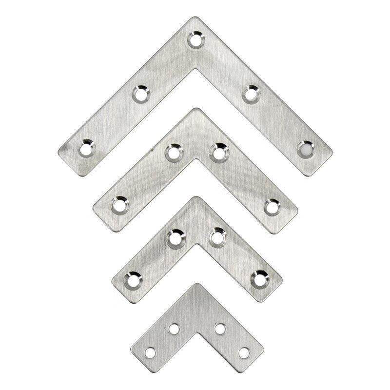 Bingyu Stainless Steel Corner Bracket, Fixing Frame, L-shaped Flat Corner Bracket, Sheet Metal Connector, L-shaped 80*80mm, bx-11