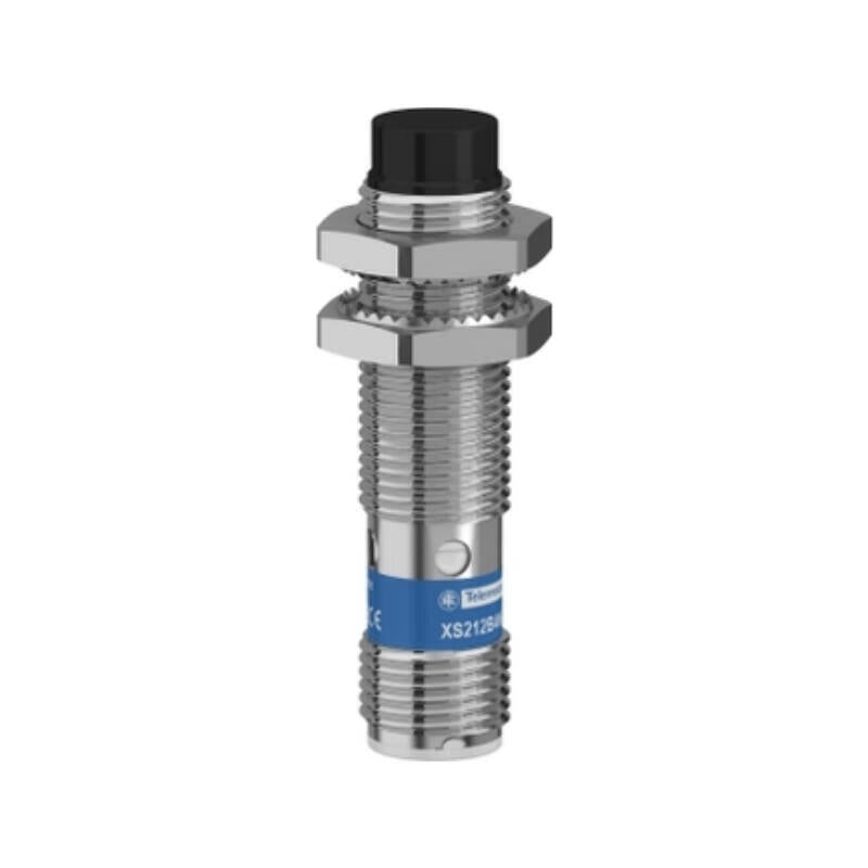 Telemeco double distance, cylindrical proximity switch, non-embedded, Φ12, short body, NPN, normally open, 3-wire, M12 connection; XS212B4NAM12