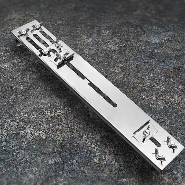 Tiger Sharpening Stone Stand, Stainless Steel Sharpening Holder, Suitable for Sinks, Adjustable Sharpening Holder for Home Use