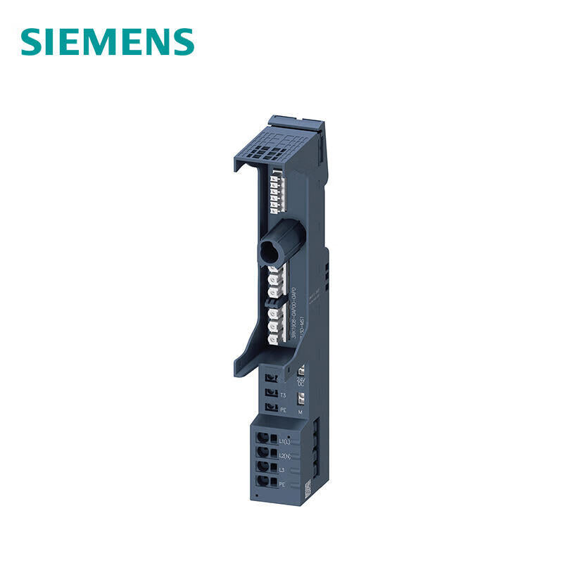 Siemens base unit for ET200SP motor starter with 24V and 500V feeder including feeder bus cover; 3RK19080AP000AP0