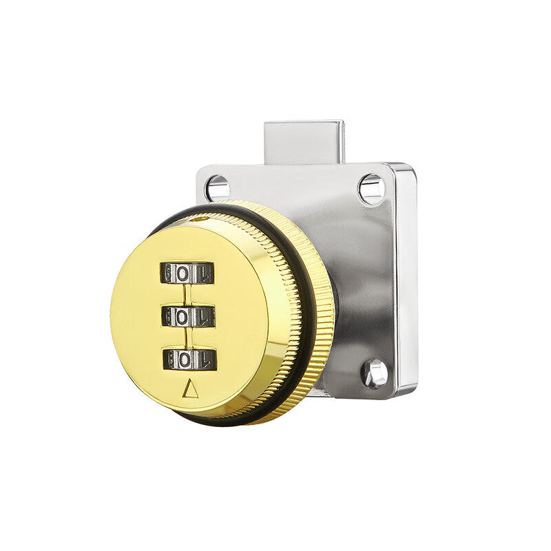 Spaceman wardrobe door combination lock, drawer lock, home bedside file cabinet shoe cabinet lock, mechanical anti-theft furniture universal red antique bronze.