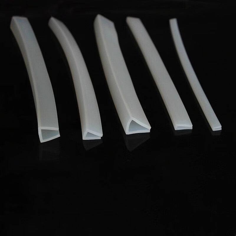 Hengdunda silicone U-shaped edge banding strip, high temperature resistant and waterproof sealing strip, rubber glass groove sealing soft rubber strip, rubber round groove 5mm wide 9mm high 11mm 100 meters