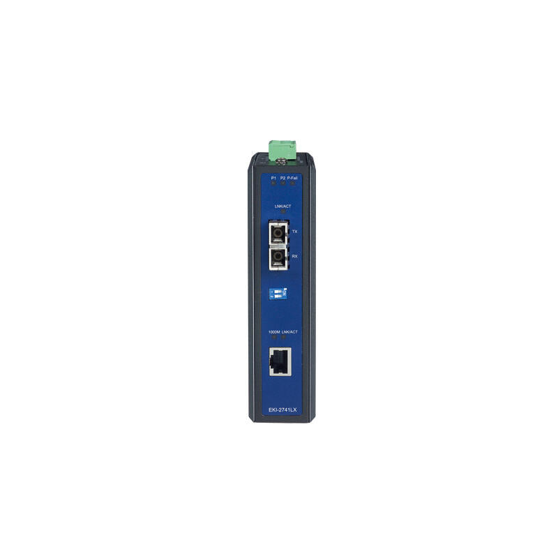 Advantech/ADVANTECH Gigabit optical to electrical converter Gigabit single-mode fiber industrial grade optical to electrical converter; EKI-2741LX