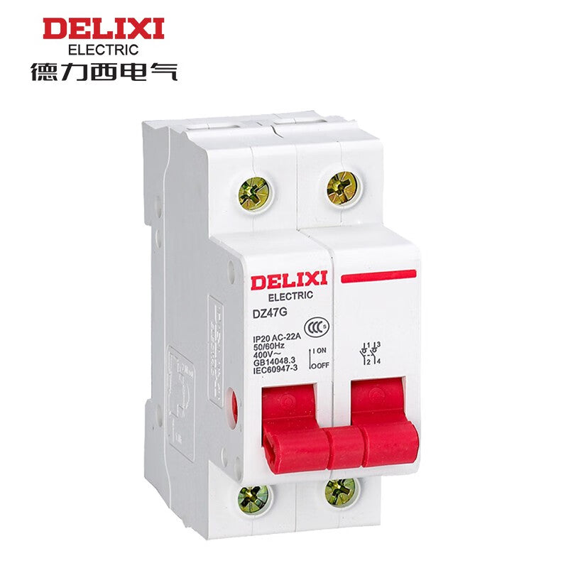 Delixi DZ47G 2P 20A 400VAC DZ47G220 micro isolation switch