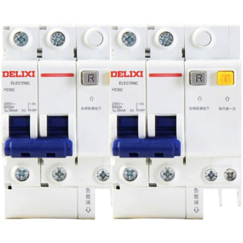 DELIXI ELECTRIC Earth leakage circuit breaker switch HDBE-32LE 2P D type 16A/piece