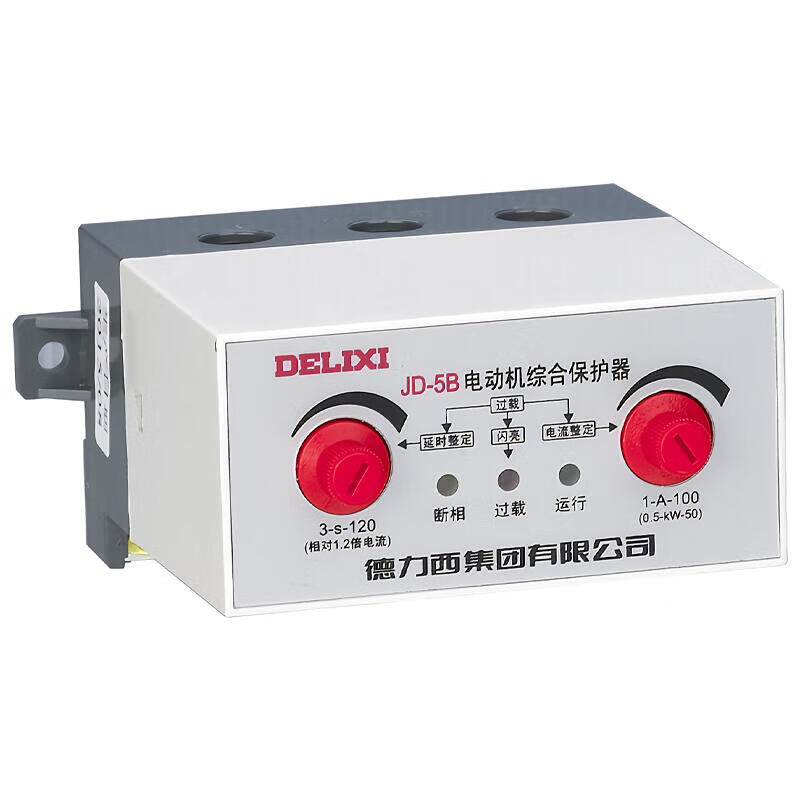 Delixi Electric Motor Comprehensive Protector; JD-5B 2-20A AC220V