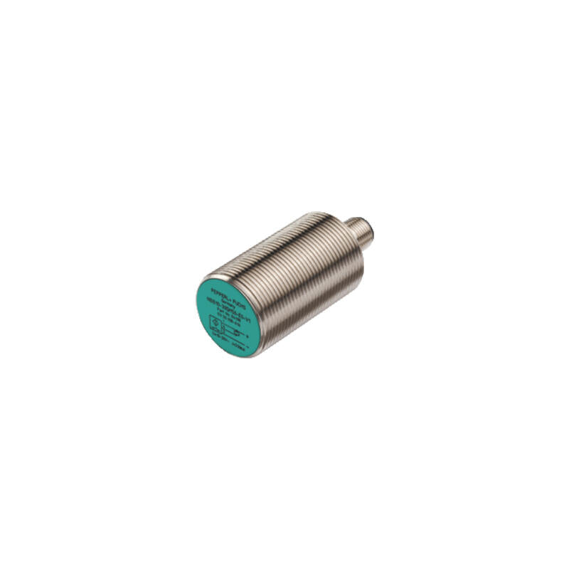 Pepperl+Fuchs cylindrical threaded inductive proximity sensor, 2-wire, connector connection, detection distance 15mm, voltage AC20-253V; NBB15-30GM50-WO-V12