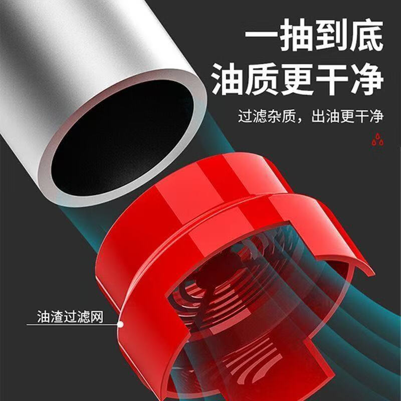 Cast Solid Hand-Cranked Oil Pump, Manual Oil Pump Tool, Oil Suction Tool, 25mm Aluminum Alloy