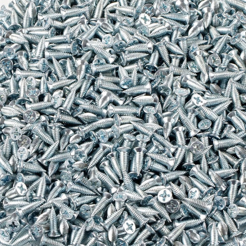 Xiaofeng Precision Screws for Light Steel Keel - Self-Tapping Screws, Flat Head, Small Fat Nails, Ceiling Fixing Screws - 500 Pieces