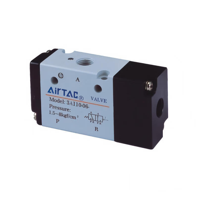 AirTAC 2-position 3-way normally open, single air control valve; 3A11006NO