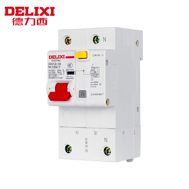 DELIXI DZ47sLE High-Power Leakage Protection Circuit Breaker 100A