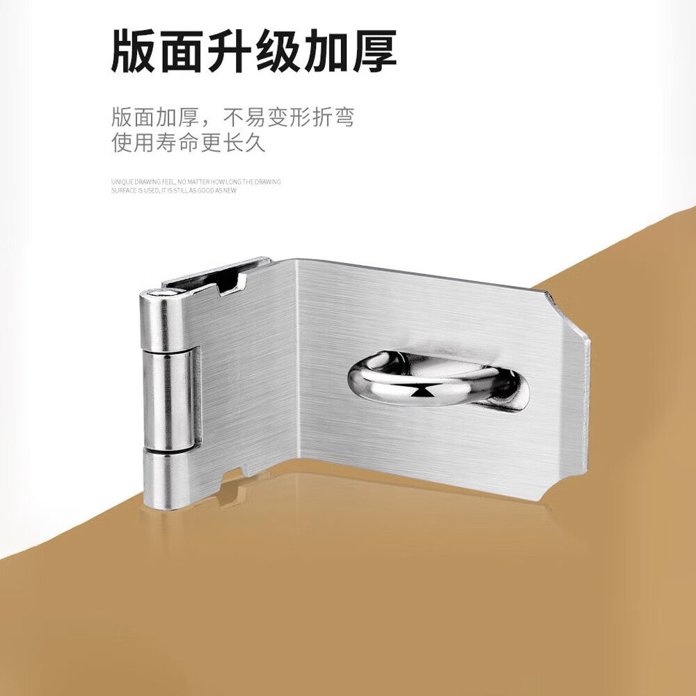 Chuke stainless steel door lock latch, bolt, right-angle door nose, latch, padlock, latch.