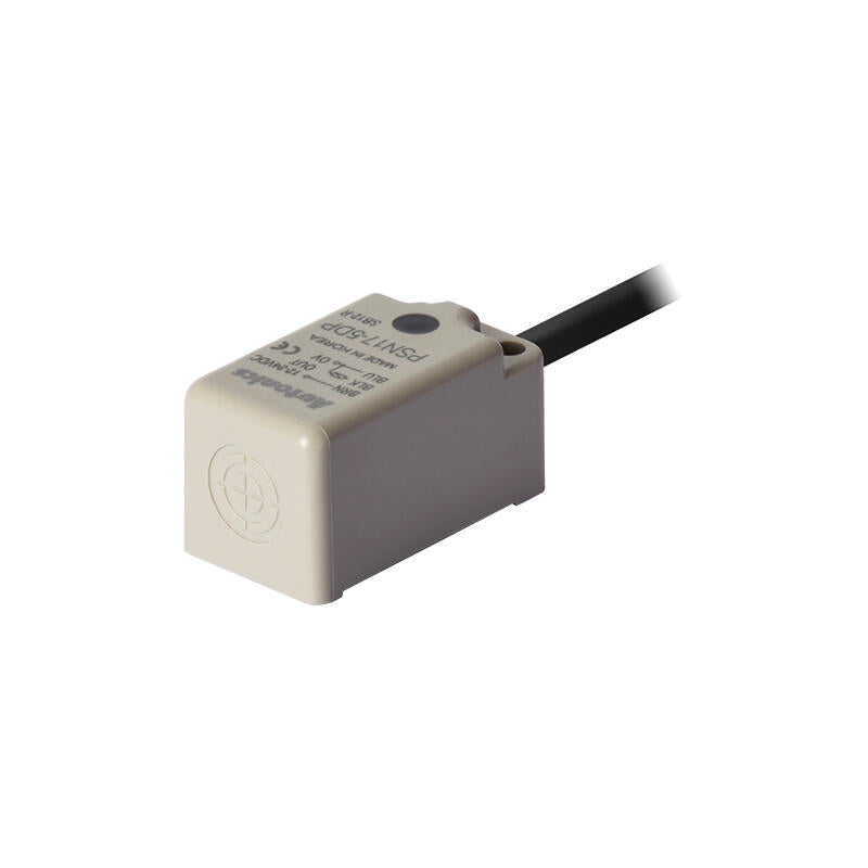 Autonics inductive square proximity switch 3-wire cable 2m detection distance 5mm PNP; PSN17-5DP