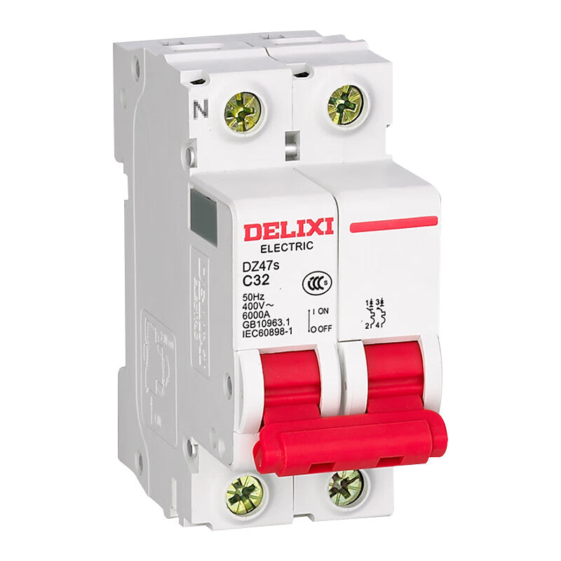 Delixi air switch small circuit breaker DZ47s C type 1P+N 63A