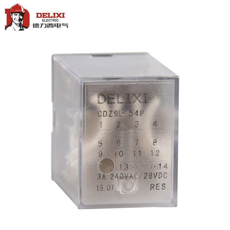 Delixi Electric small relay; CDZ9L-54P (with light) AC127V