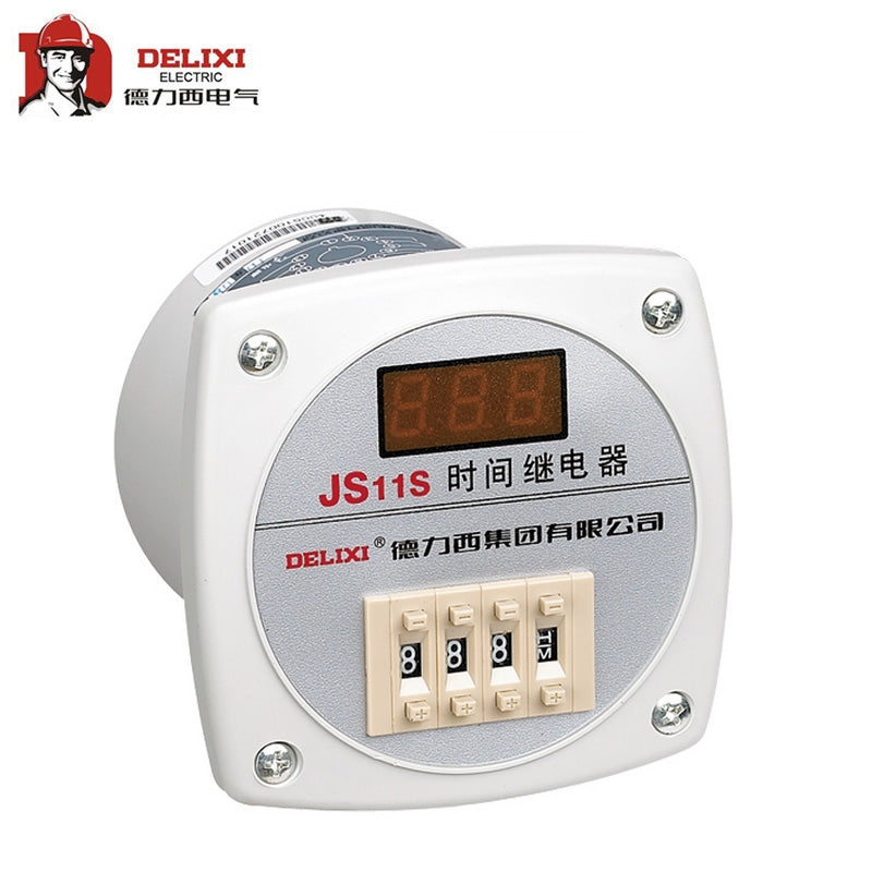 Delixi Electric JS11S Digital Display Time Relay 0.1S-99H 36V