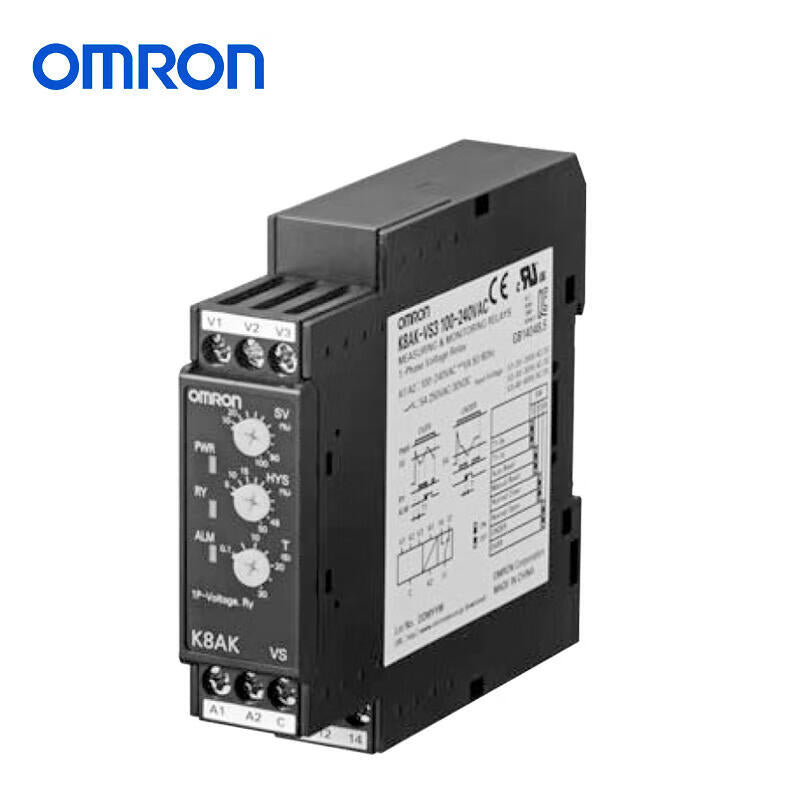 Omron K8AK-VS3 Single Phase Voltage Relay 100-240VAC