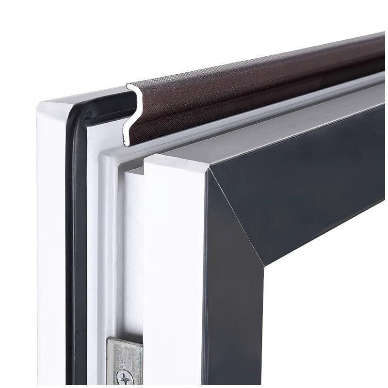 Pango Precision Plastic Steel and Aluminum Thermal Break Casement Window Air Leak Prevention Sealing Strip, Brown - 6 meters (approximately 1 window)
