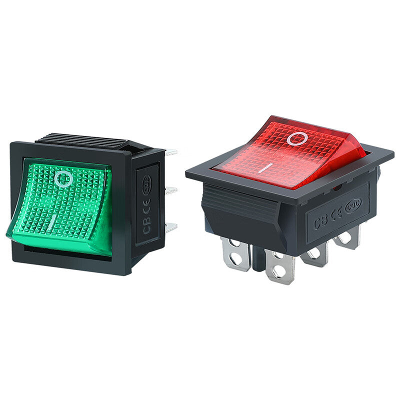 Baidate KCD416A rocker switch, 4-pin, 2-position copper contact (10 pieces)