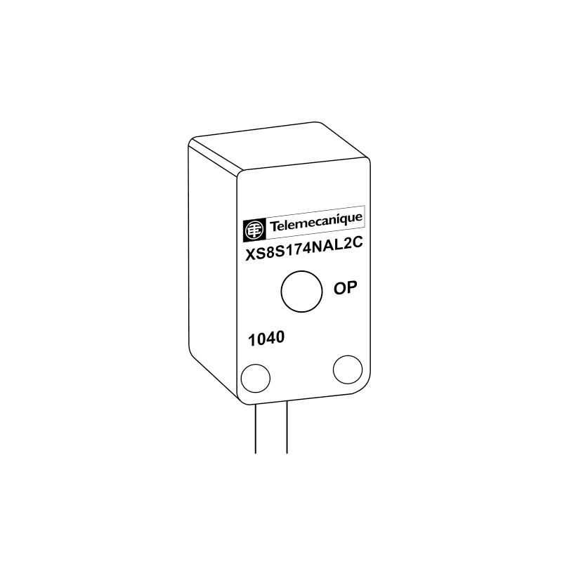 Telemeco small square standard proximity switch; XS8S173NBL2C