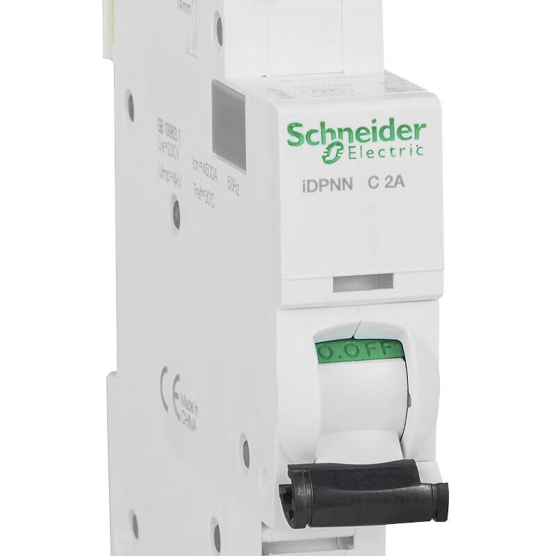 Schneider Electric miniature circuit breaker; iDPNN C 2A 6KA