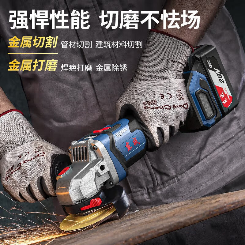 20v rechargeable brushless angle grinder, fine handle, bare metal
