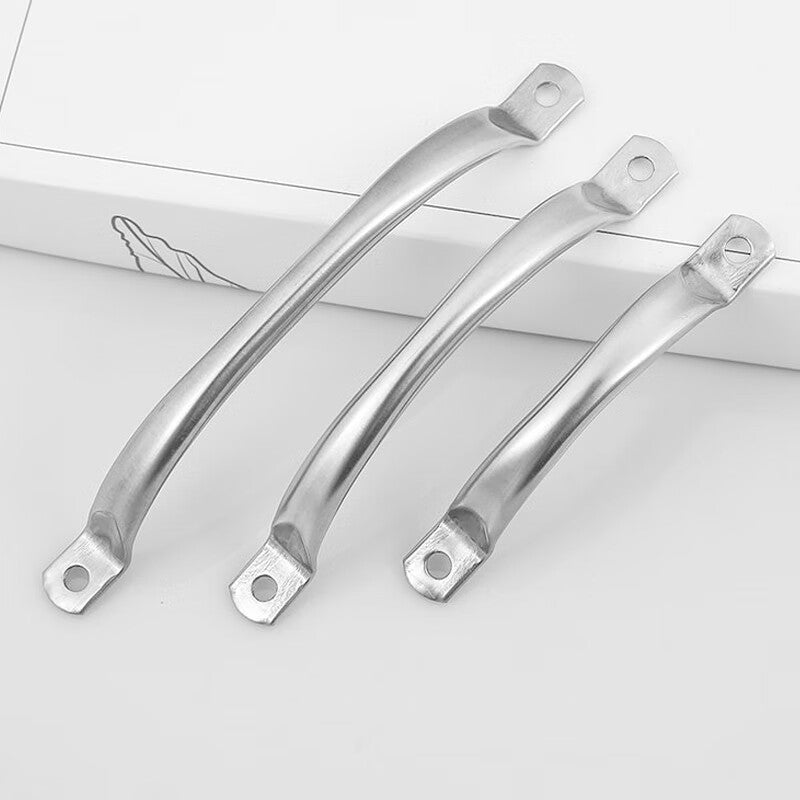 Deqi 201 Stainless Steel Handles, Drawer Handles, Cabinet and Wardrobe Door Handles, Arched Door Handles, Old-fashioned Iron Handles, Size 9 (180mm)