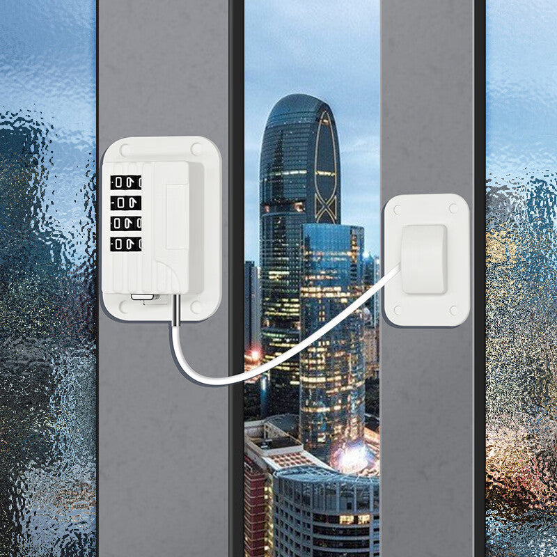 Dajujiang no-drill refrigerator lock, combination lock, cabinet door lock, drawer refrigerator door lock, window limiter, safety chain
