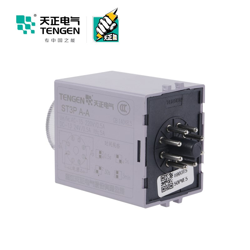 Tianzheng Electric TENGEN ST3PA-A AC220V rail-mounted time relay 03040160008
