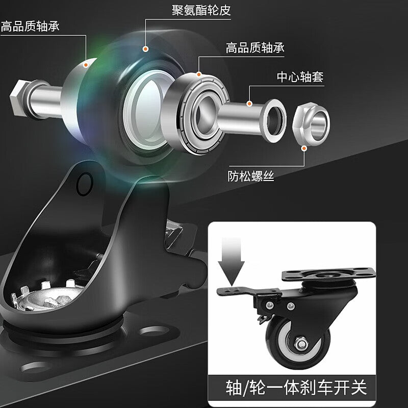 GREENER 3-Layer Tool Trolley - Multi-Function Repair Workshop Mobile Parts Rack with Universal Wheels