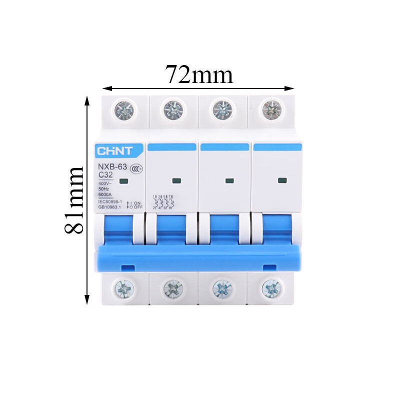 CHINT NXB-63 4P C32 Small Circuit Breaker Air Switch Protector